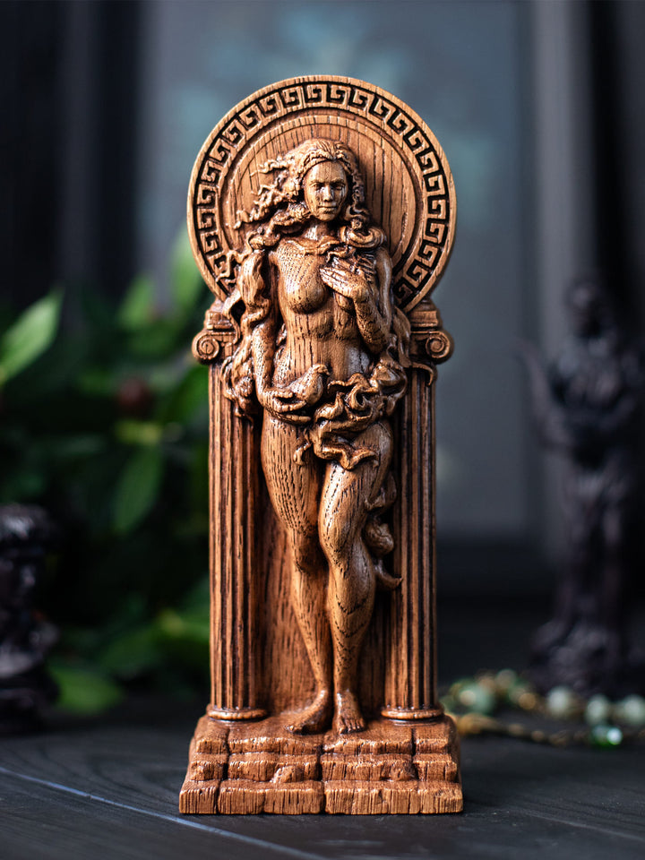 Greek Goddess Aphrodite: Handcrafted Wooden Figurine