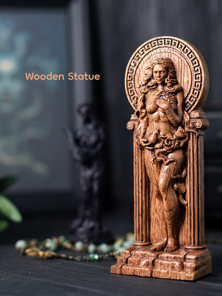 Greek Goddess Aphrodite: Handcrafted Wooden Figurine