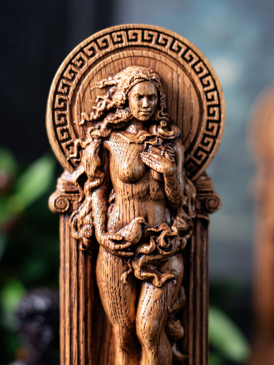 Greek Goddess Aphrodite: Handcrafted Wooden Figurine