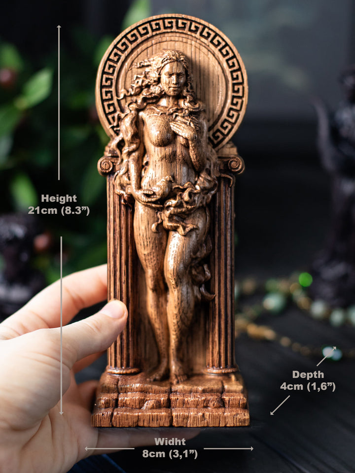 Greek Goddess Aphrodite: Handcrafted Wooden Figurine