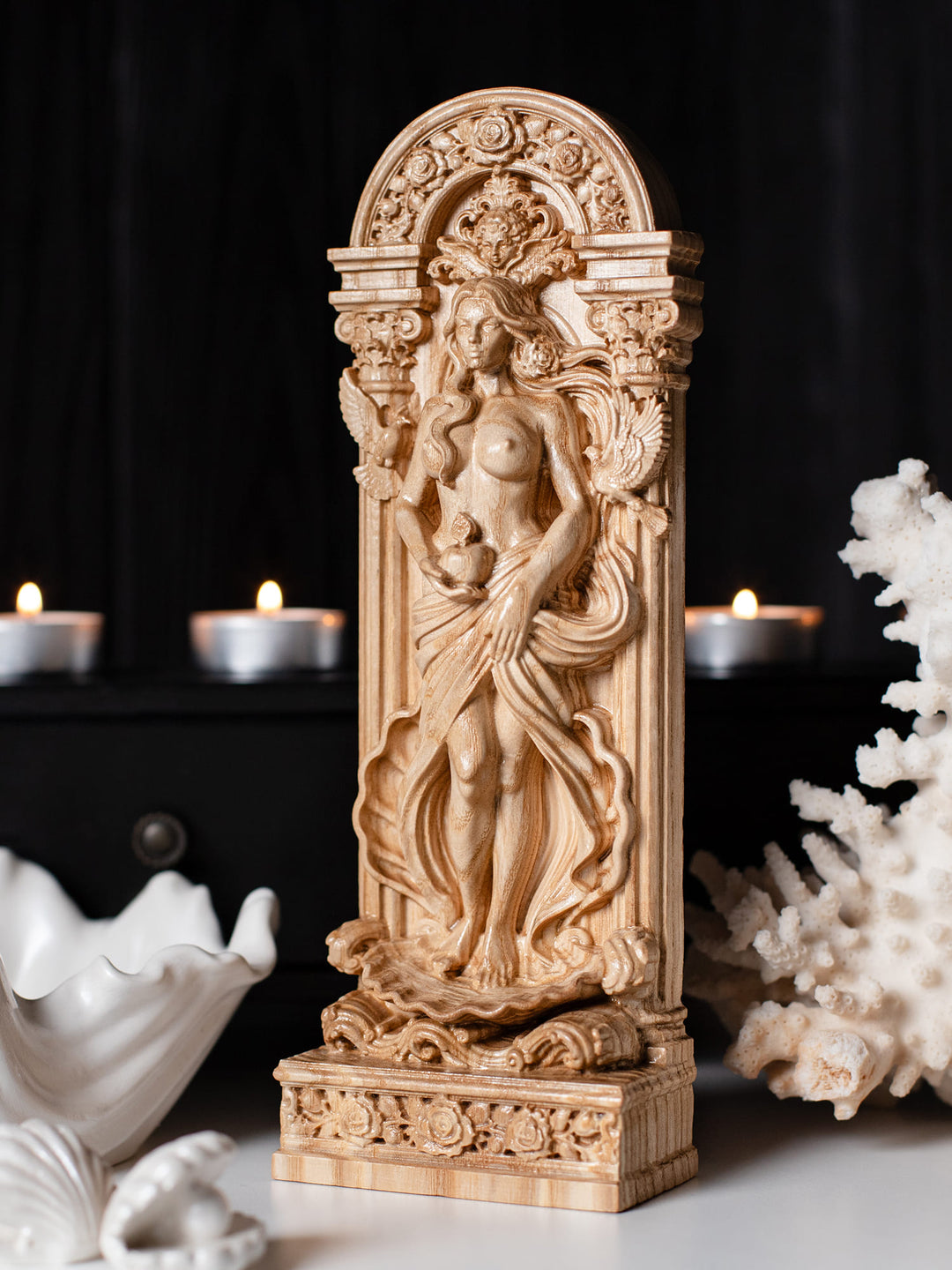 Aphrodite altar statue - Rising from the Sea Foam