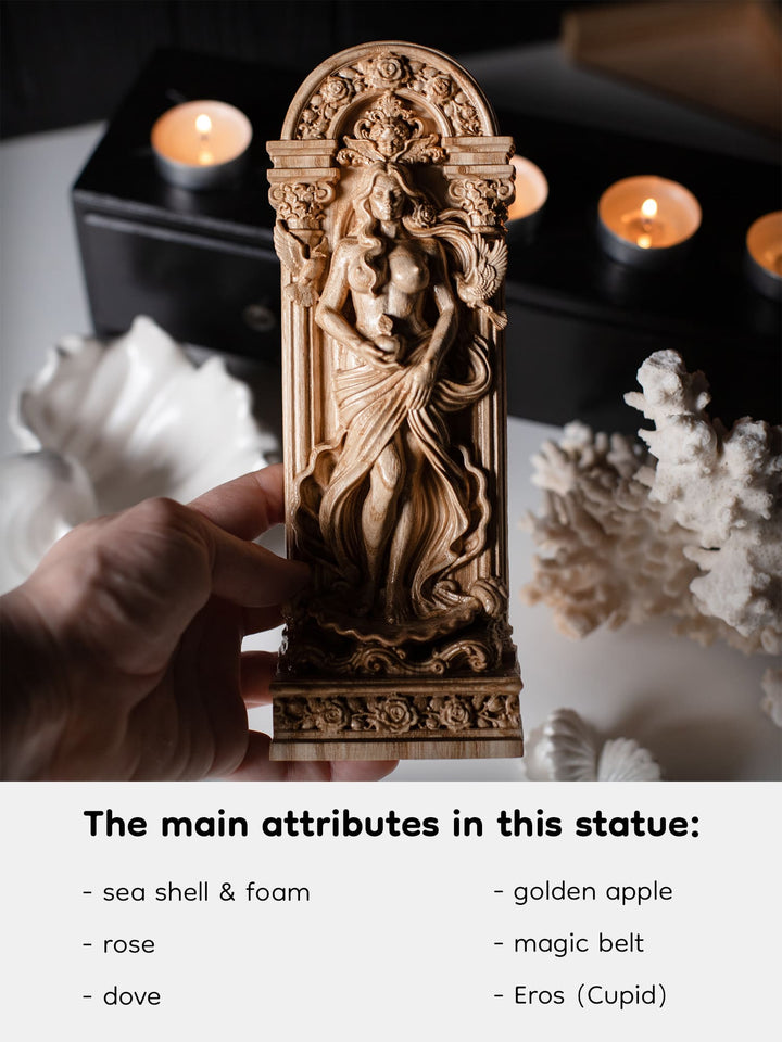 Aphrodite altar statue - Rising from the Sea Foam