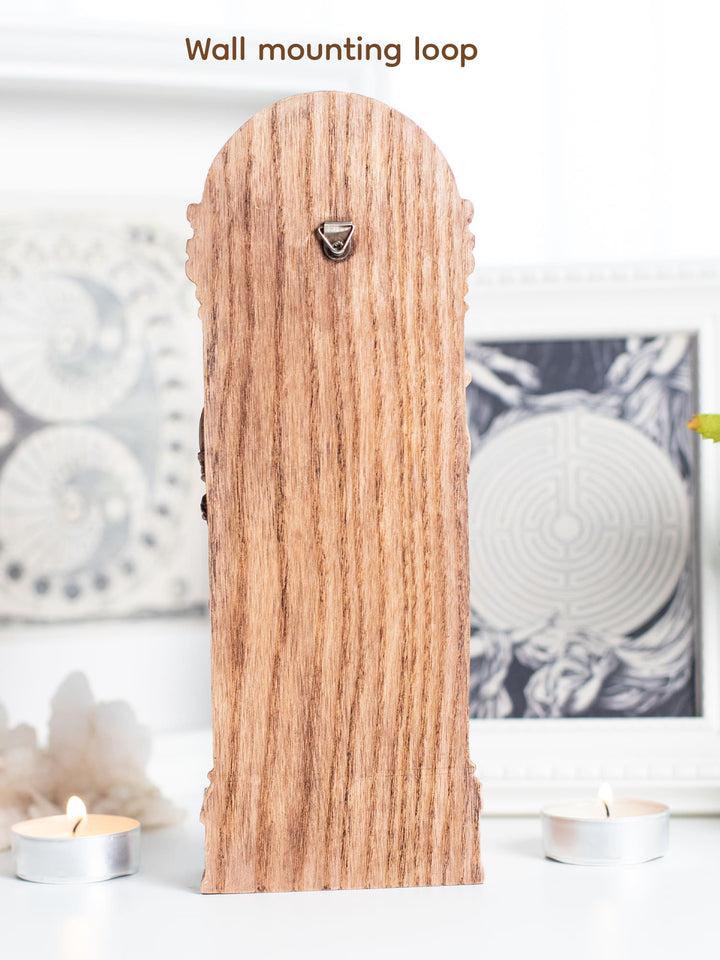Apollo Statue Greek Sun God – Wooden Wall Hanging Sculpture