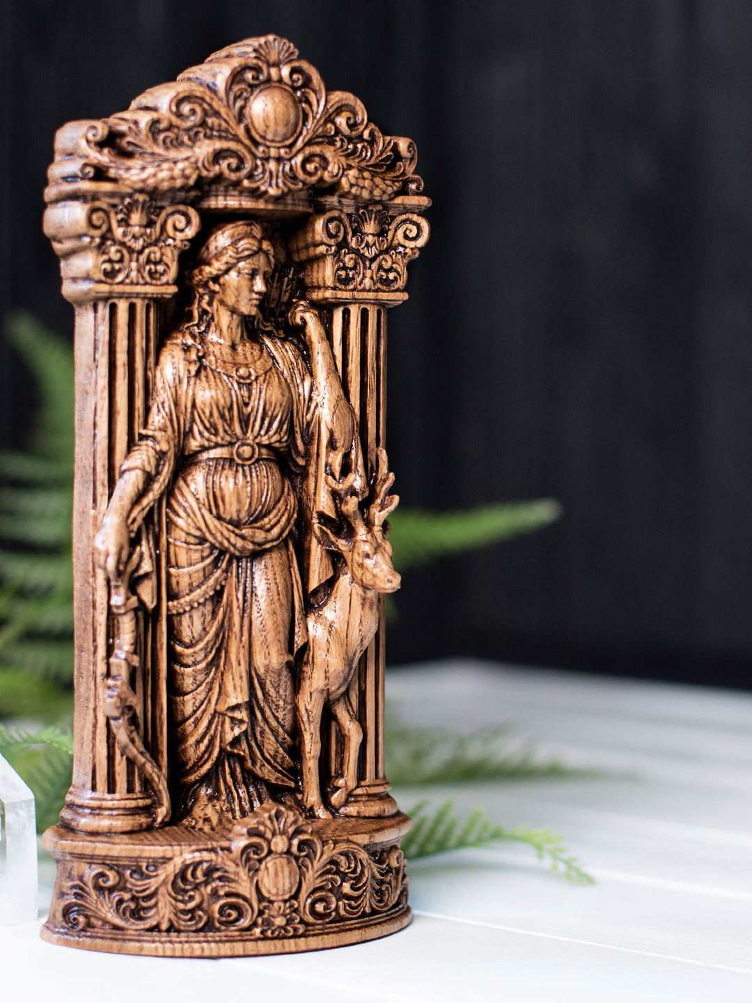 Artemis Statue – Greek Goddess Diana Figurine for Altar & Mythology Décor