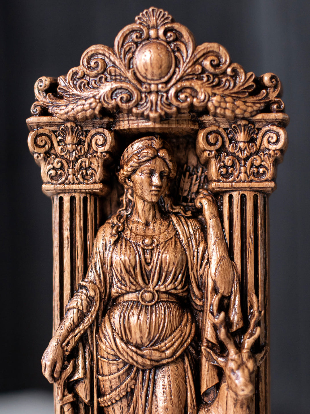 Artemis Statue – Greek Goddess Diana Figurine for Altar & Mythology Décor