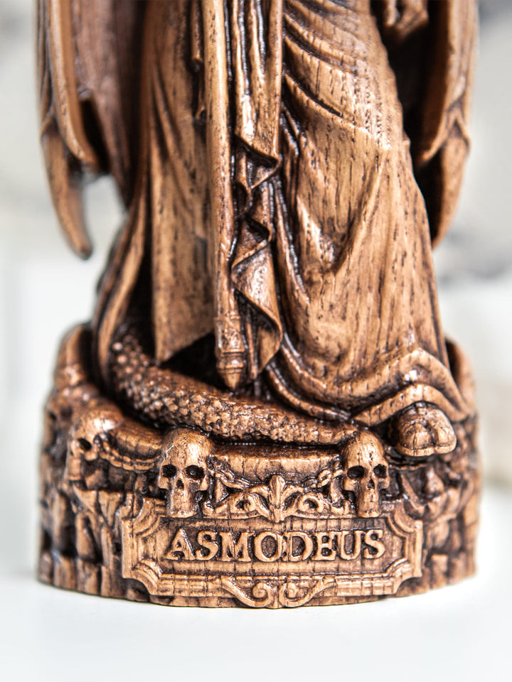 Asmodeus Demon King Wooden Statue