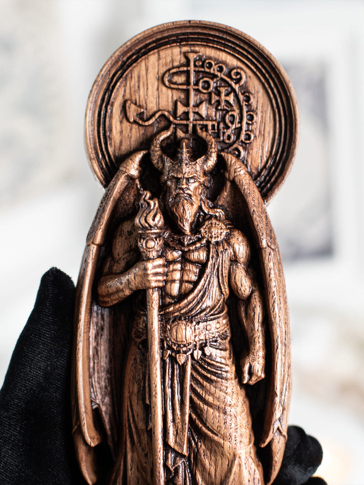 Asmodeus Demon King Wooden Statue