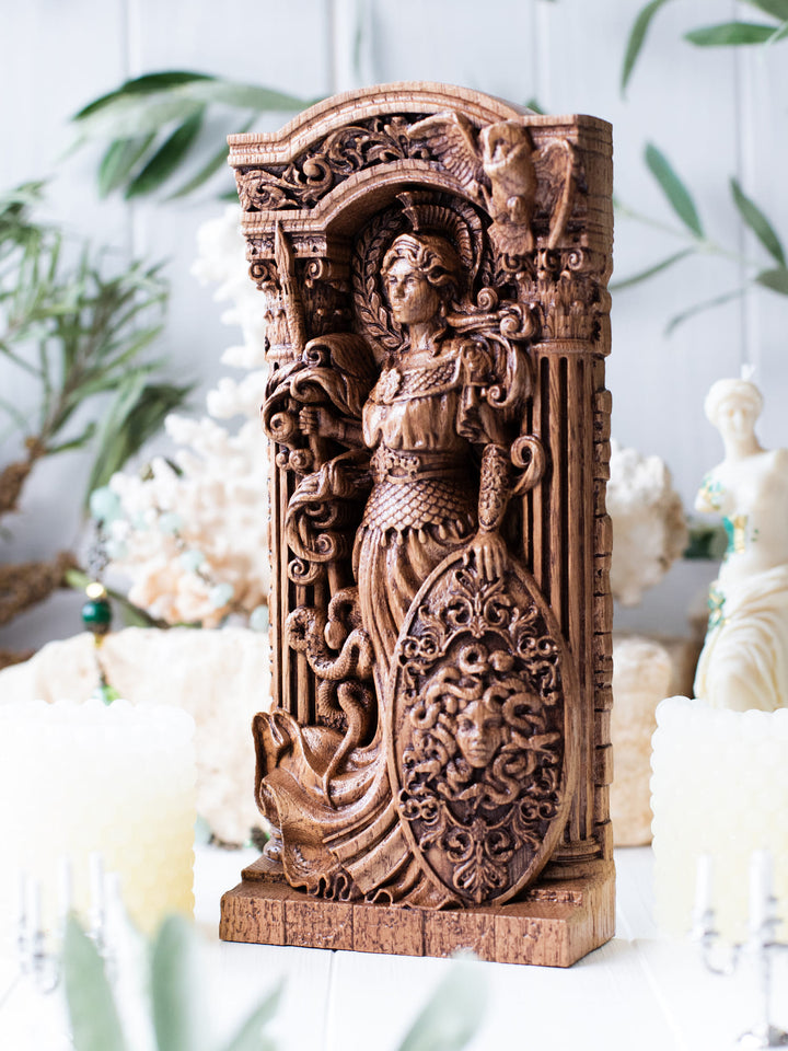 Goddess Athena Statuette - Greek Goddess of Wisdom