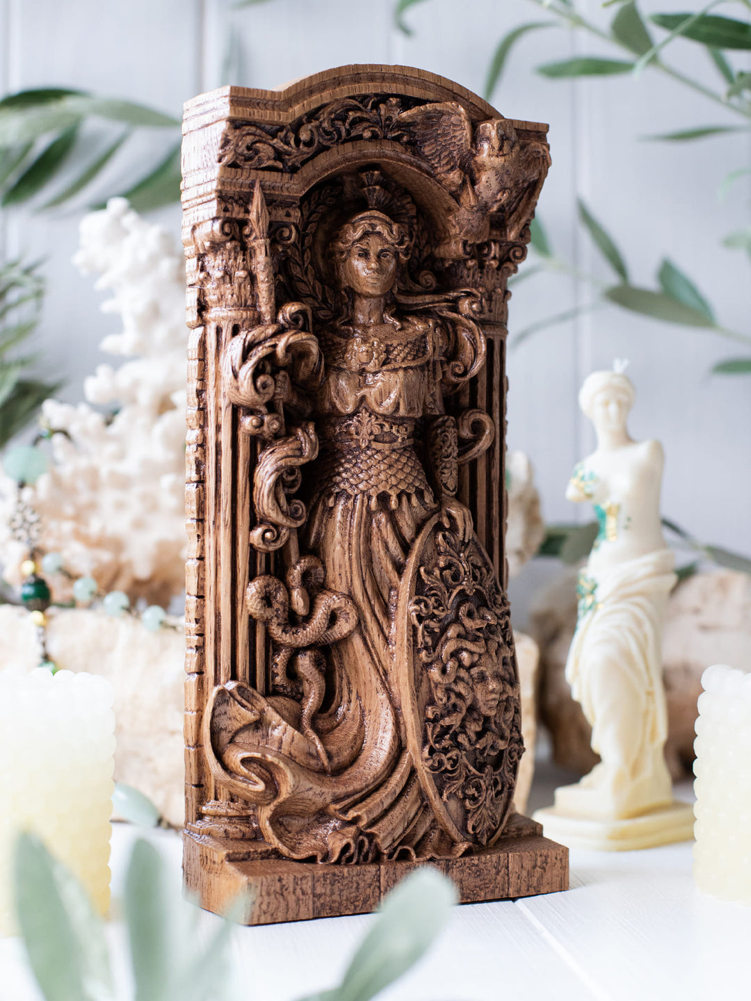Goddess Athena Statuette - Greek Goddess of Wisdom