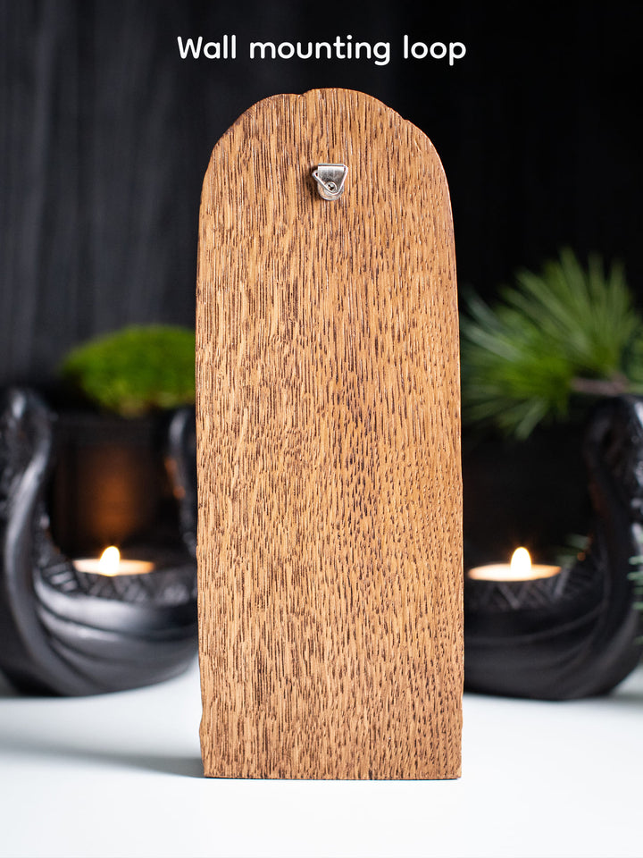 Brigid Celtic Goddess |Wooden statue, for wicca rituals