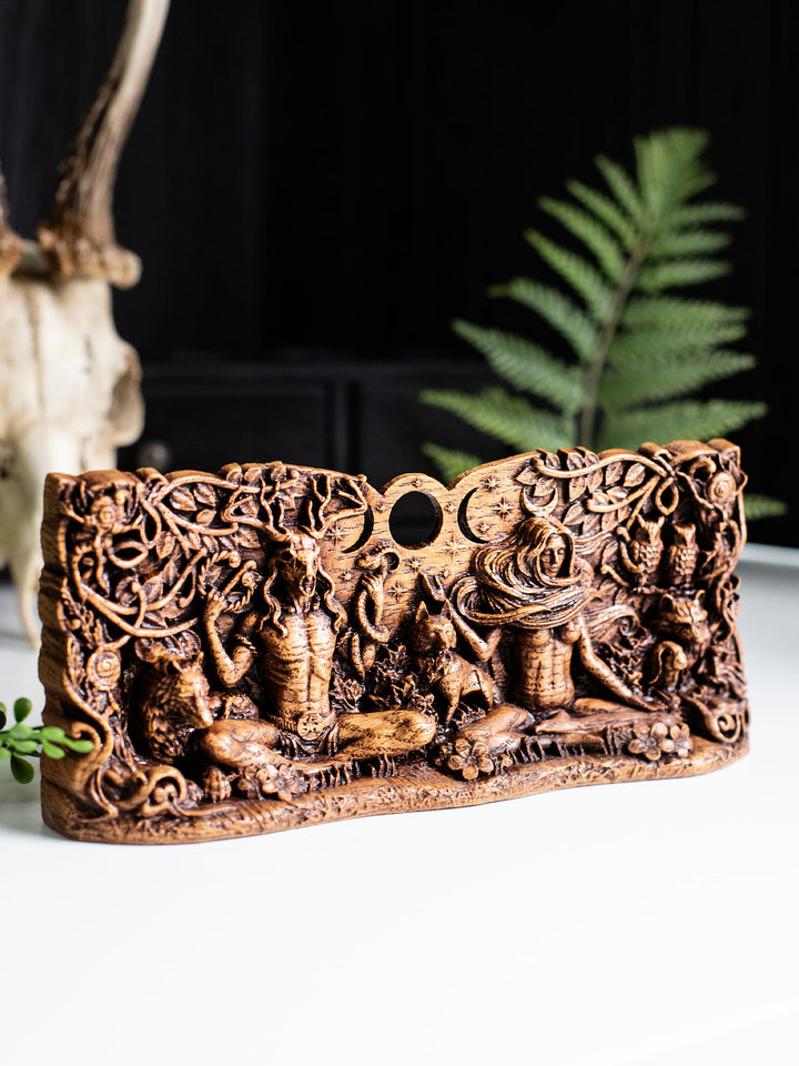 The Horned God and Moon Goddess Statuette - Celtic Deities