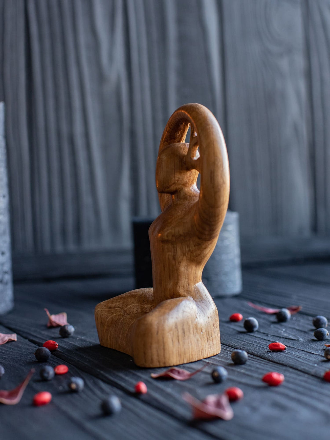 Horned God statue: Minimalist figurine of Cernunnos
