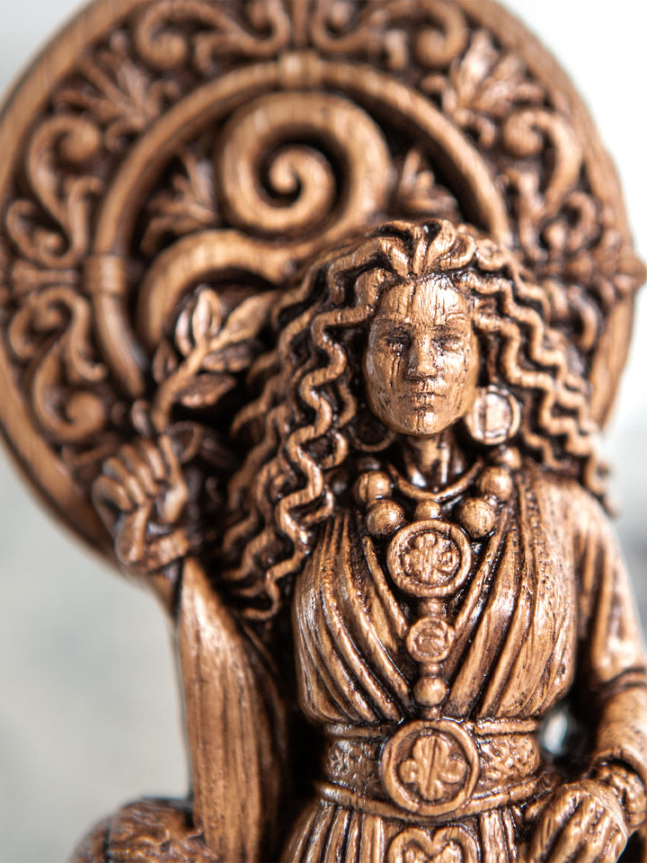 Cerridwen Goddess Wooden Statue