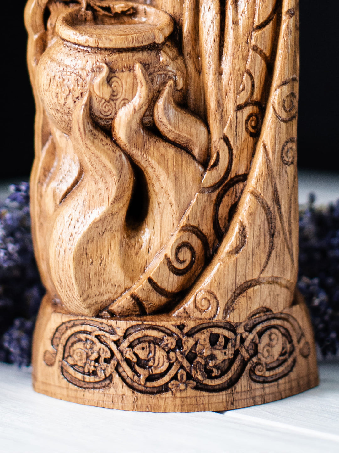 Ceridwen Figure - Celtic Goddess Brewing Potion with Transformation Cycle