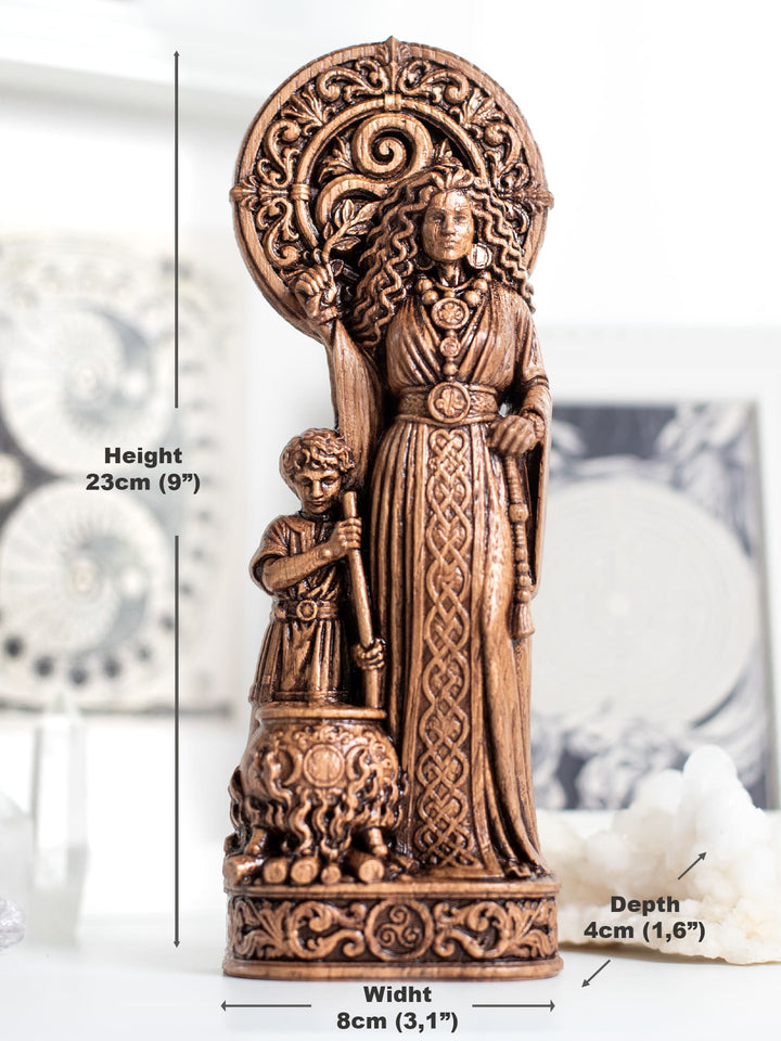 Cerridwen Goddess Wooden Statue