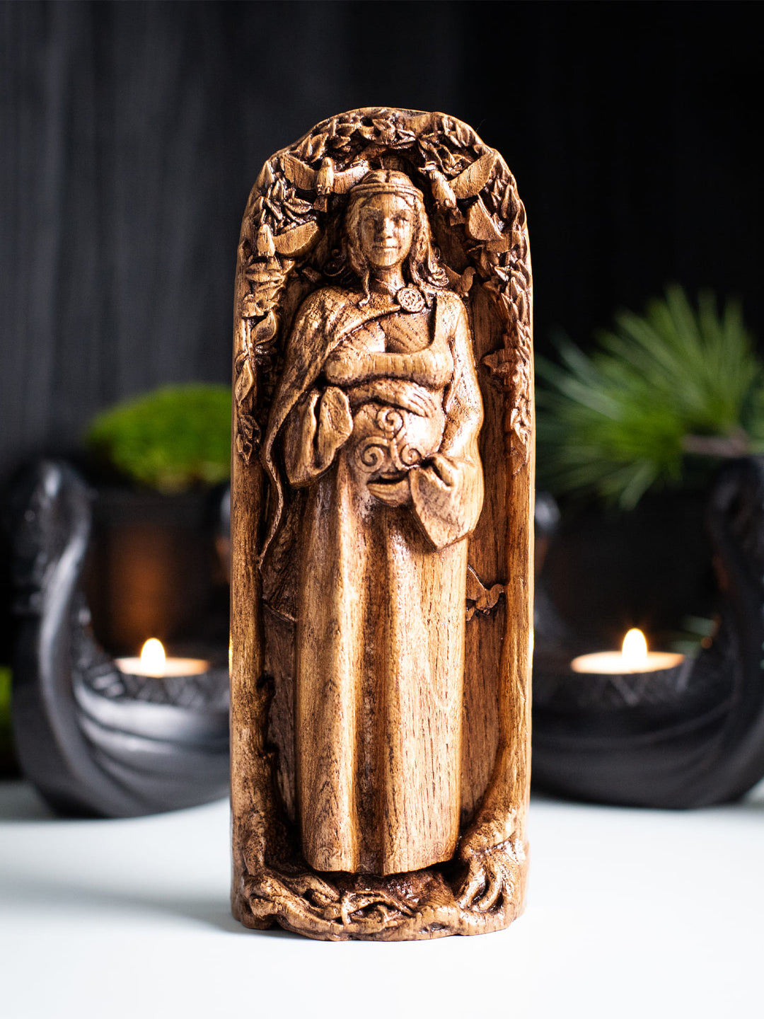 Figurine of Danu Goddess | Handcrafted Wooden deity