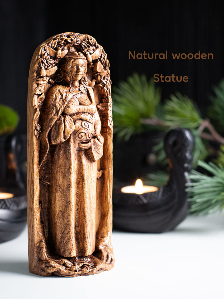 Figurine of Danu Goddess | Handcrafted Wooden deity