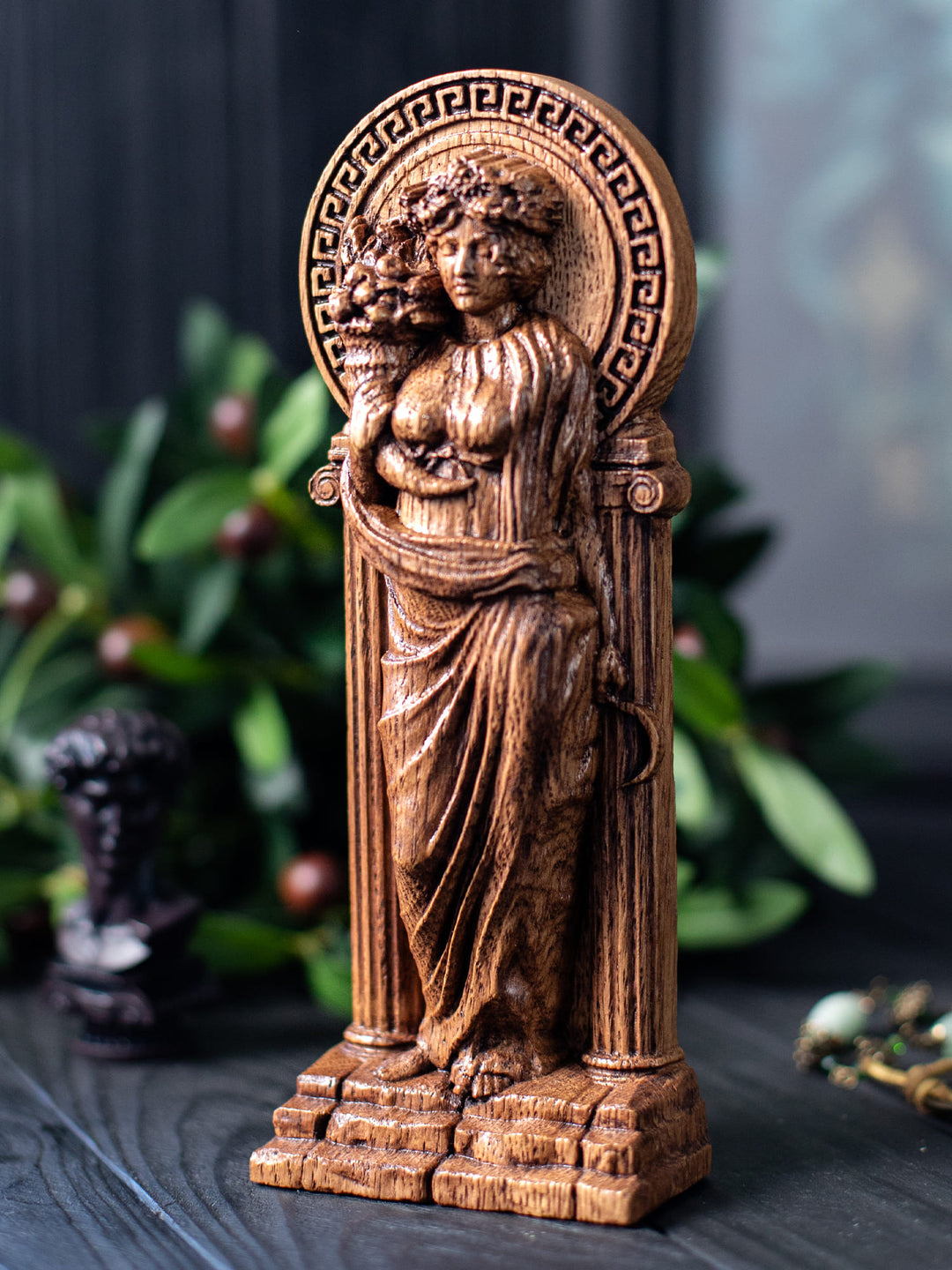 Greek Goddess Demeter | Wooden statue for home altar