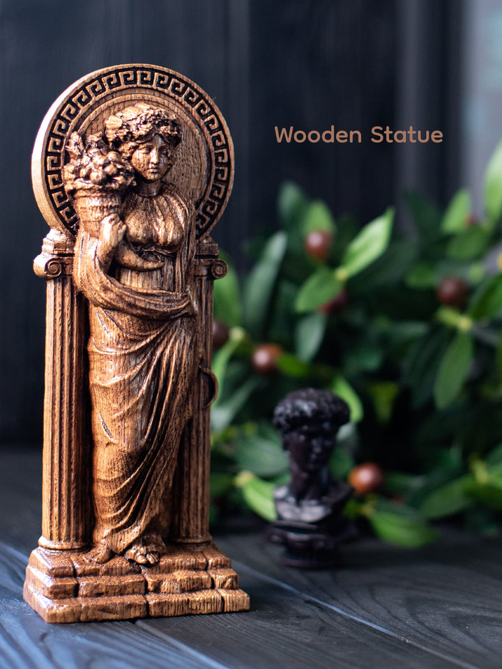 Greek Goddess Demeter | Wooden statue for home altar