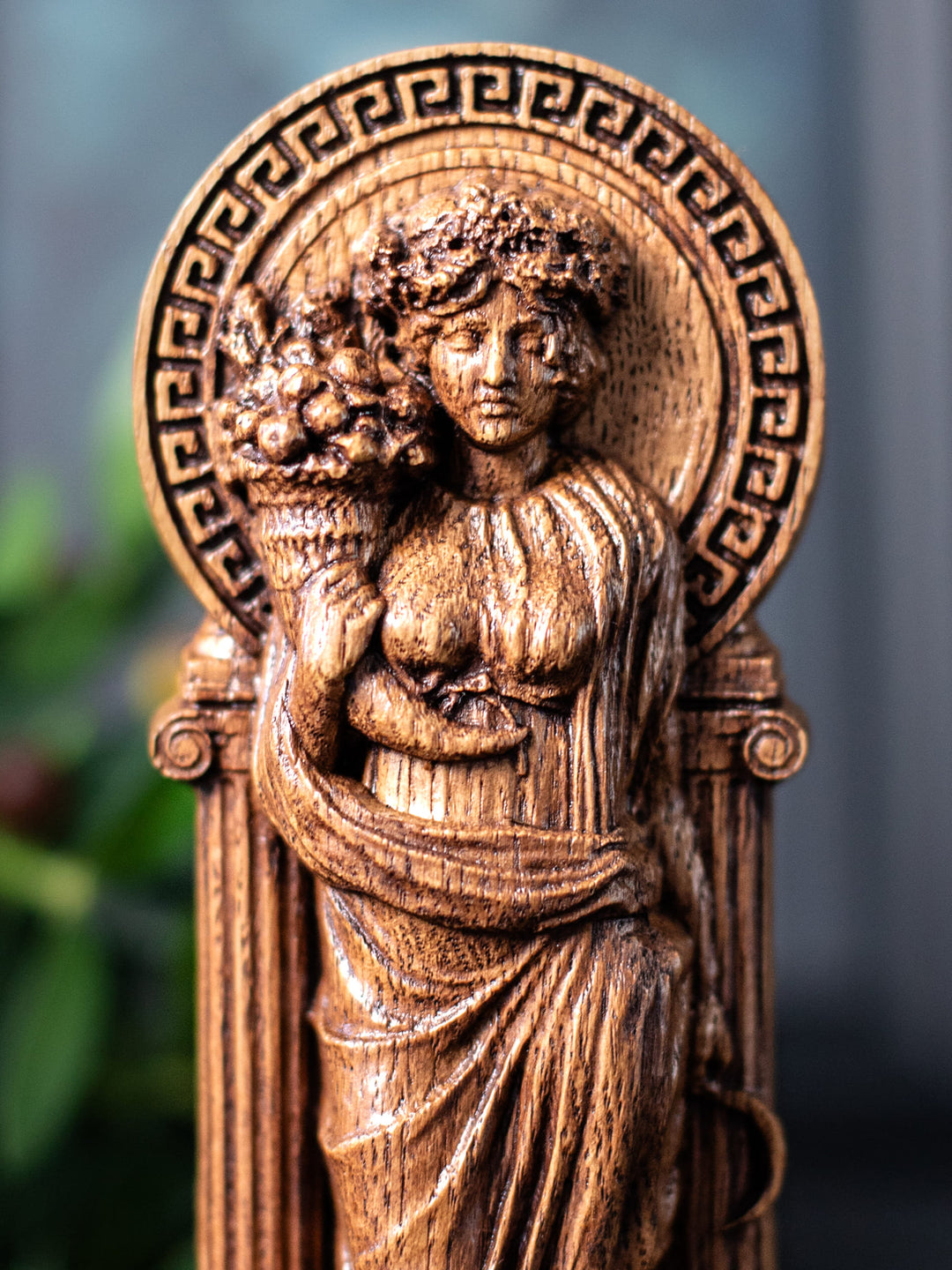 Greek Goddess Demeter | Wooden statue for home altar