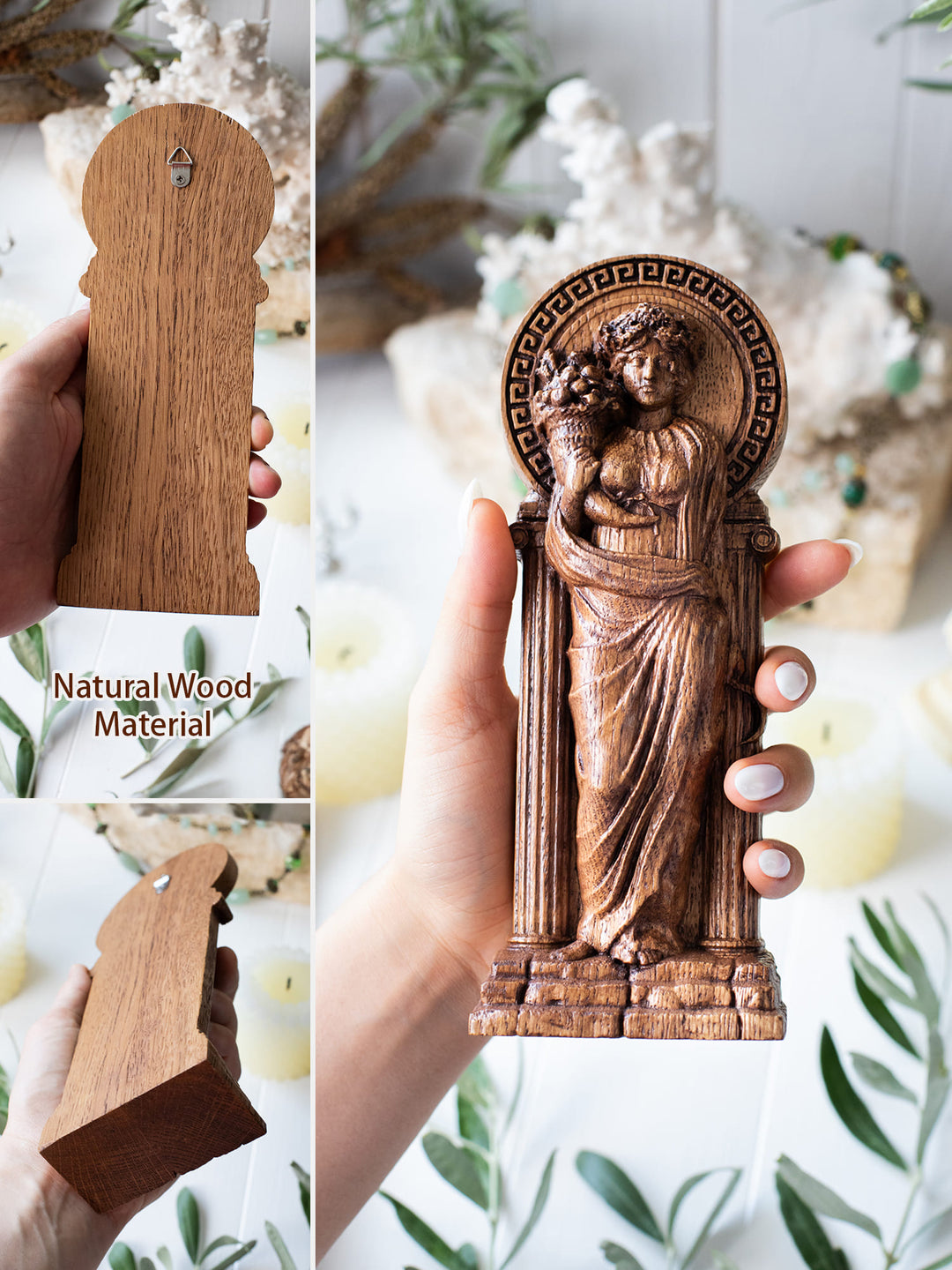 Greek Goddess Demeter | Wooden statue for home altar