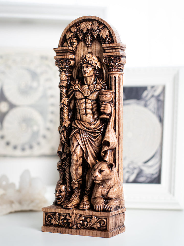 Dionysus Statue - Wooden  Greek God