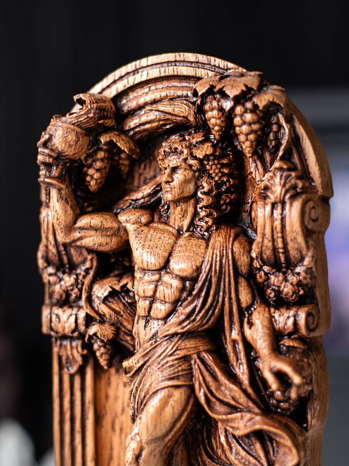 Dionysus Statue Greek God of Wine – Wood Carving