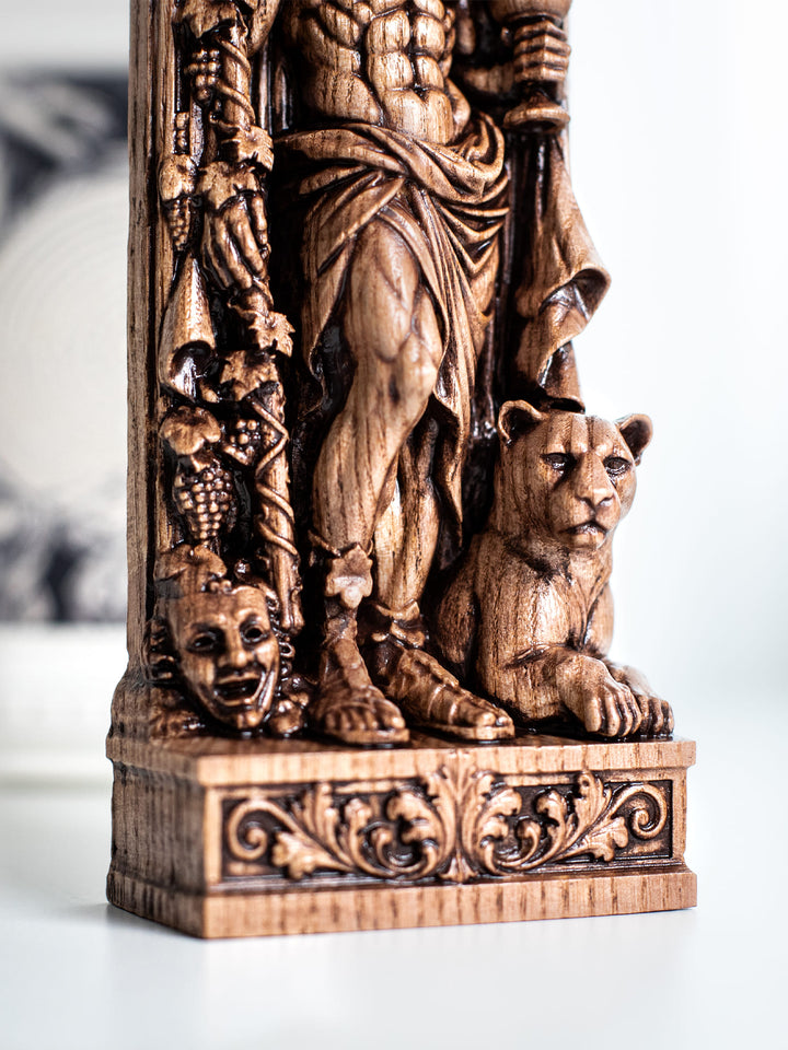 Dionysus Statue - Wooden  Greek God