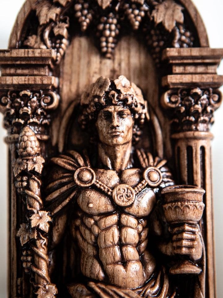 Dionysus Statue - Wooden  Greek God