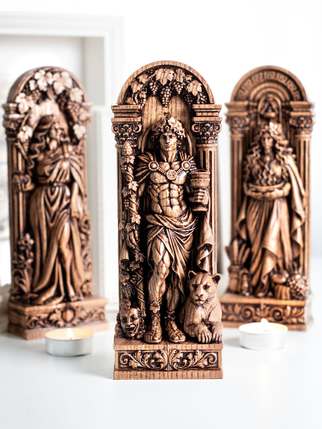 Dionysus Statue - Wooden  Greek God