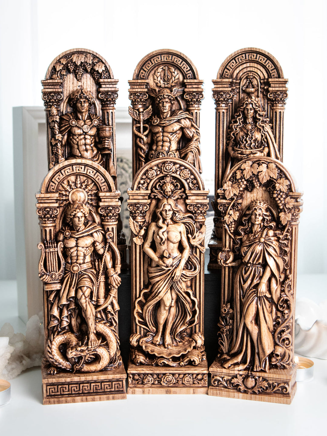 Dionysus Statue - Wooden  Greek God