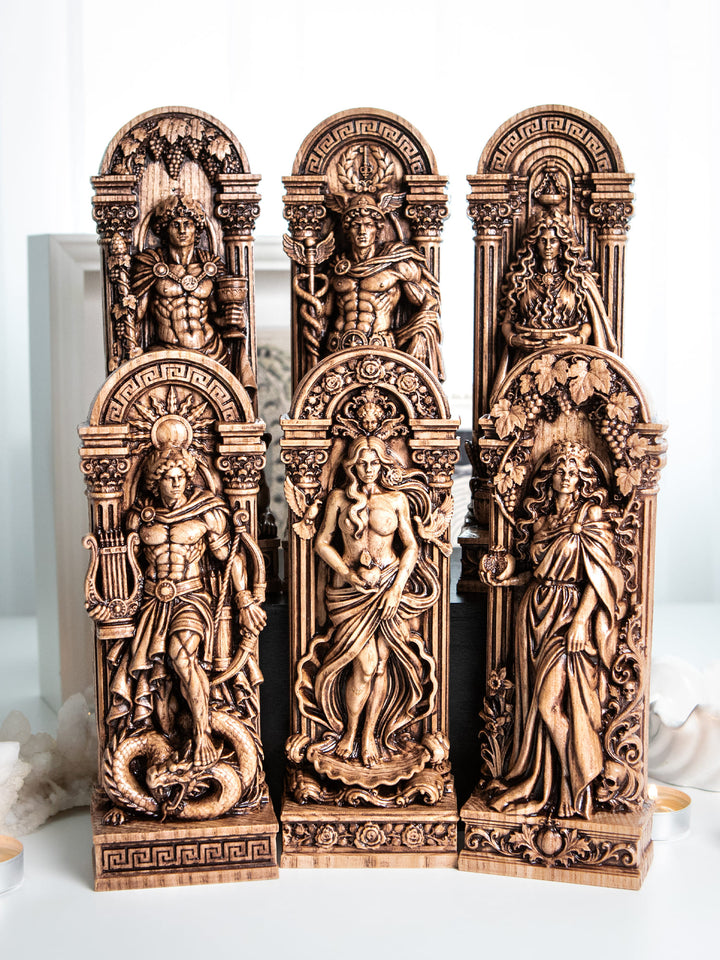 Dionysus Statue - Wooden  Greek God