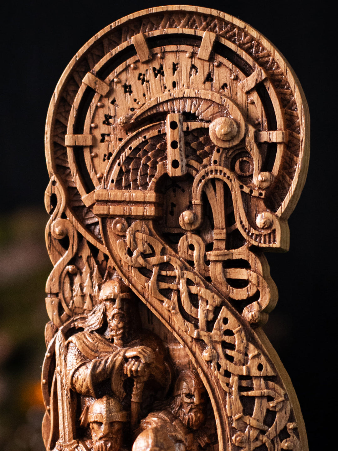 Drakkar Statuette - Viking Ship with Battle-Ready Warriors