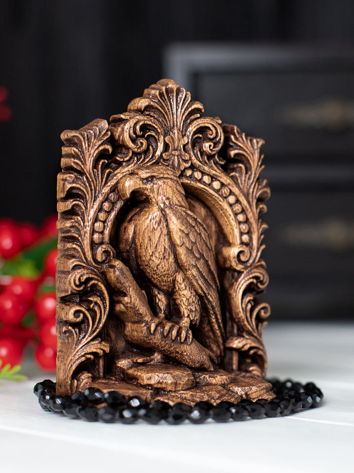 Eagle Totem Statue – Wooden Eagle Sky Spirit & Guardian Figurine