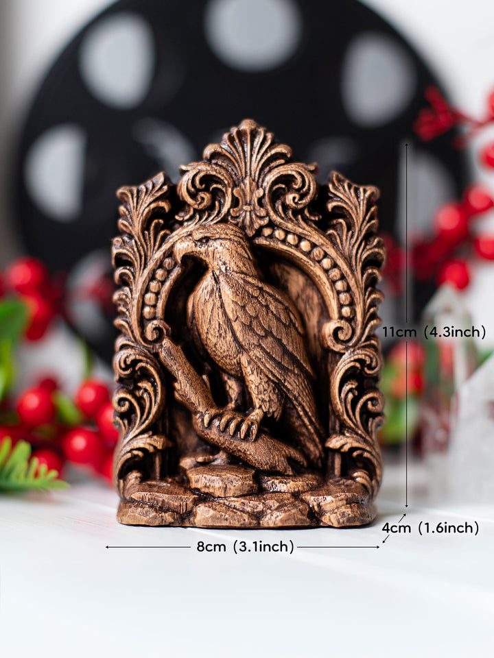 Eagle Totem Statue – Wooden Eagle Sky Spirit & Guardian Figurine