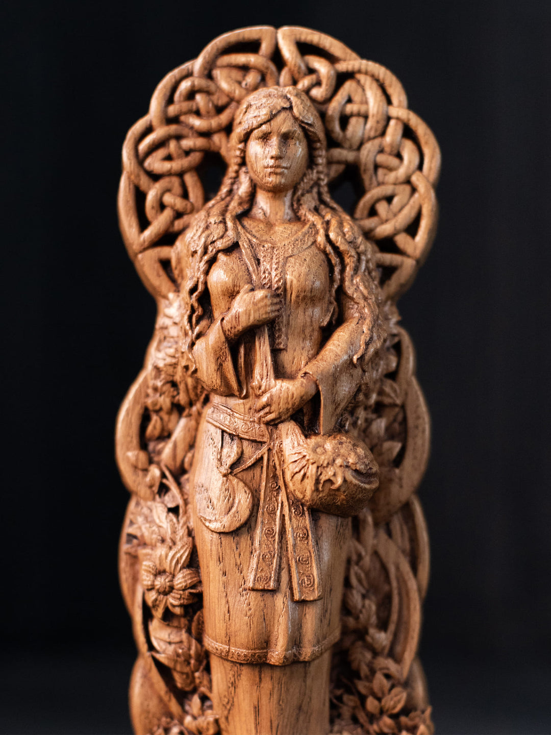 Eir, Norse Goddess, Wooden statue, for Pagan Altar kit