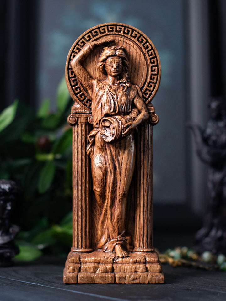 Fortuna, Greek Goddess statue | Made from wood