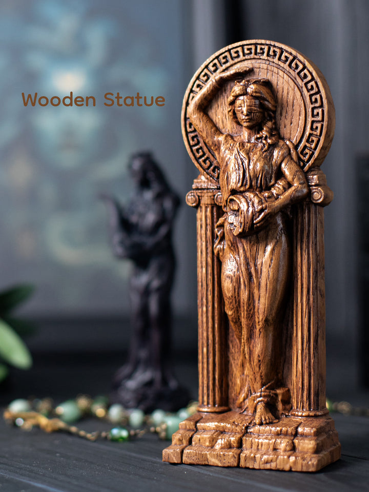 Fortuna, Greek Goddess statue | Made from wood