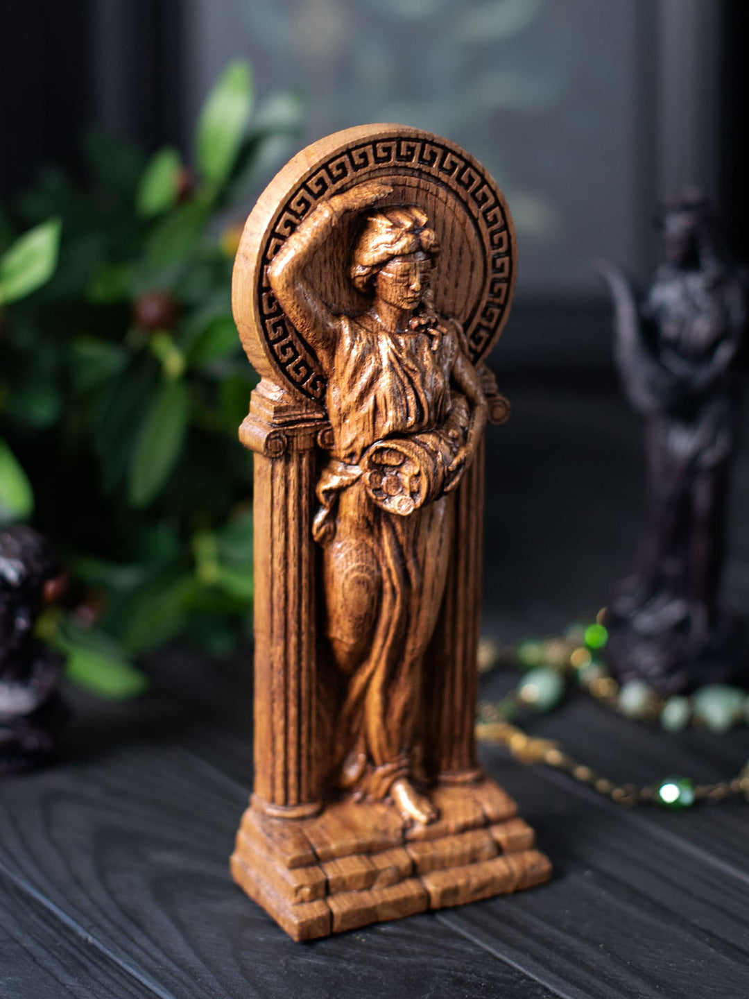 Fortuna, Greek Goddess statue | Made from wood