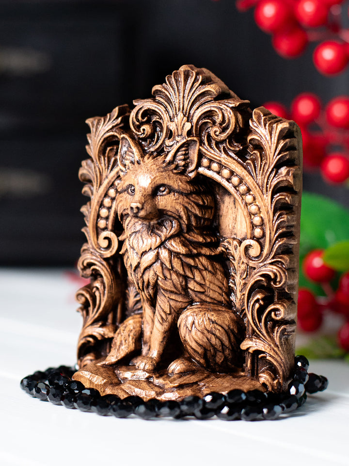 Fox Totem Wooden Statue