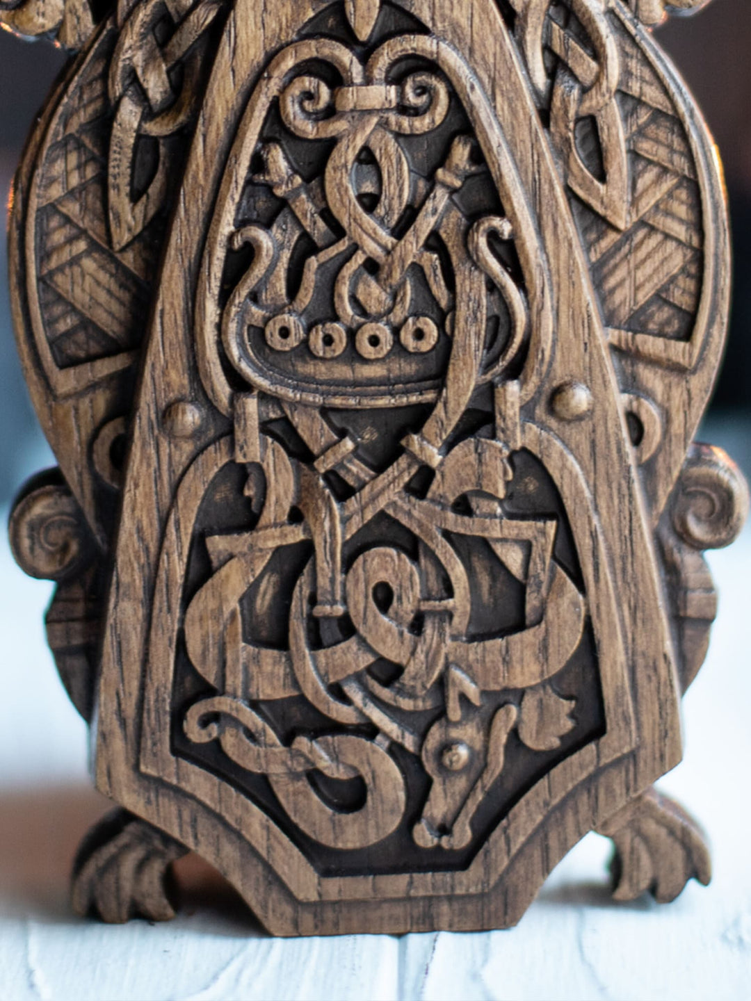 Freya Wooden Statue: Norse Goddess of Love