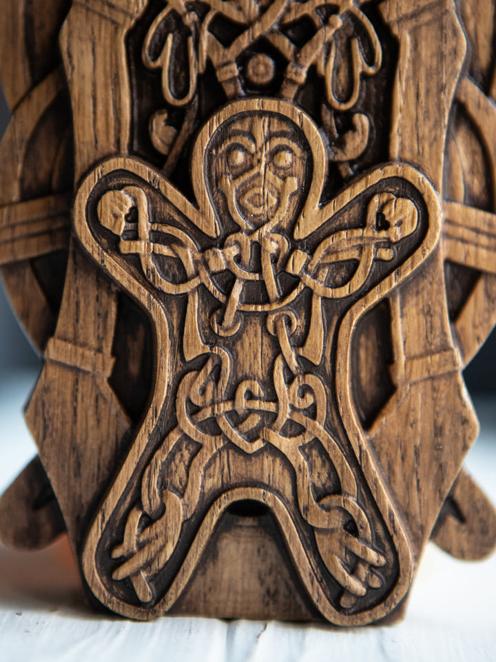 Frigg Wooden Statue: Norse Goddess of Motherhood