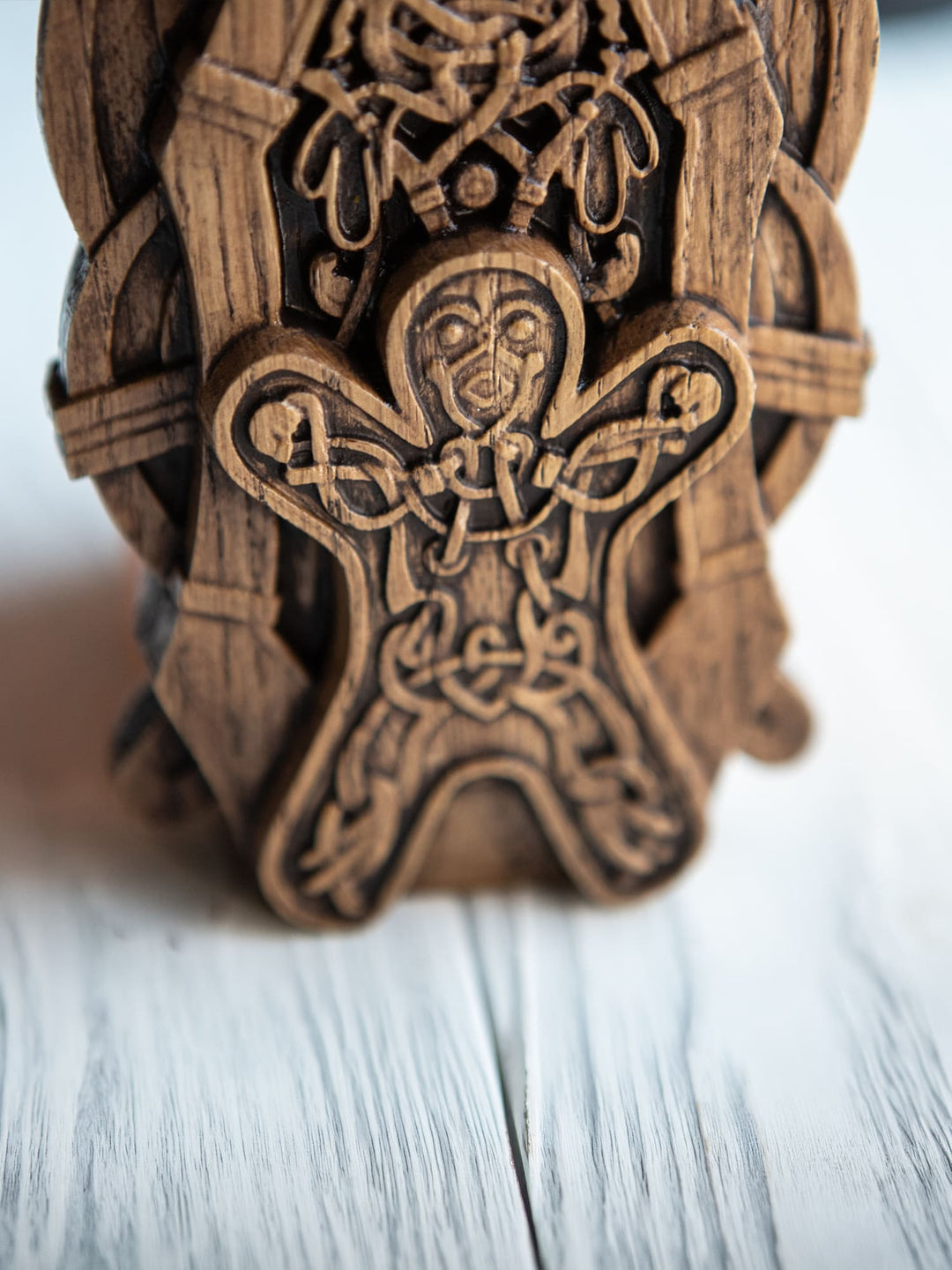 Frigg Wooden Statue: Norse Goddess of Motherhood