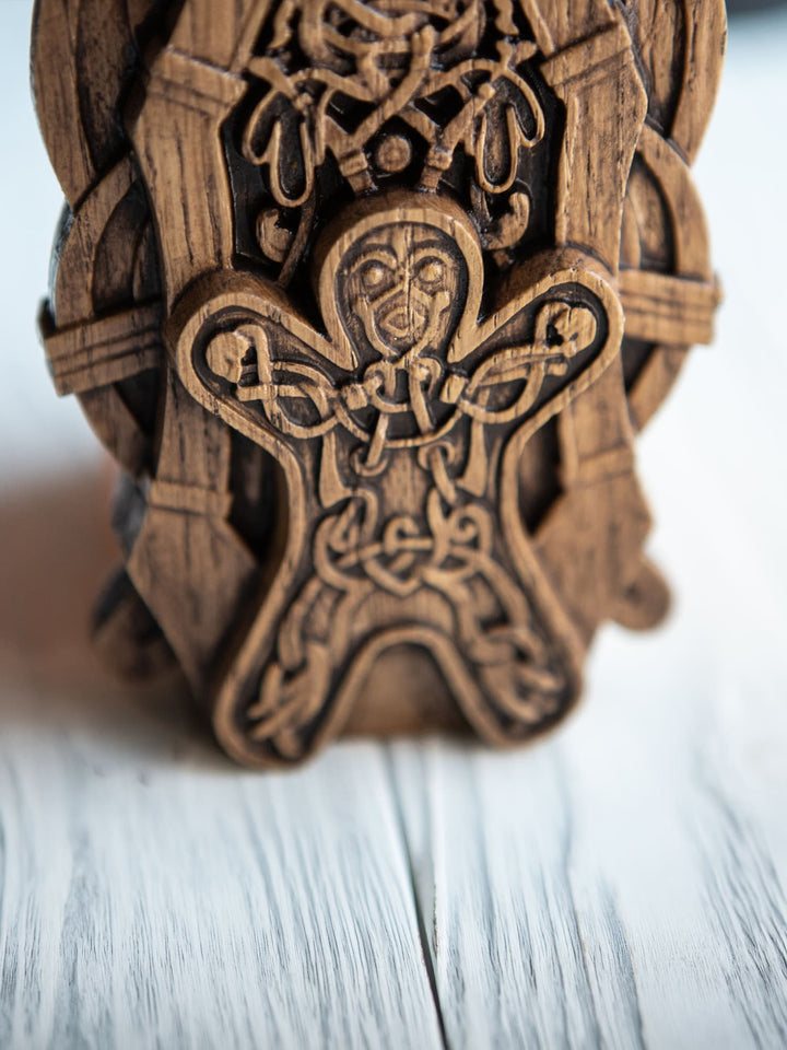 Frigg Wooden Statue: Norse Goddess of Motherhood