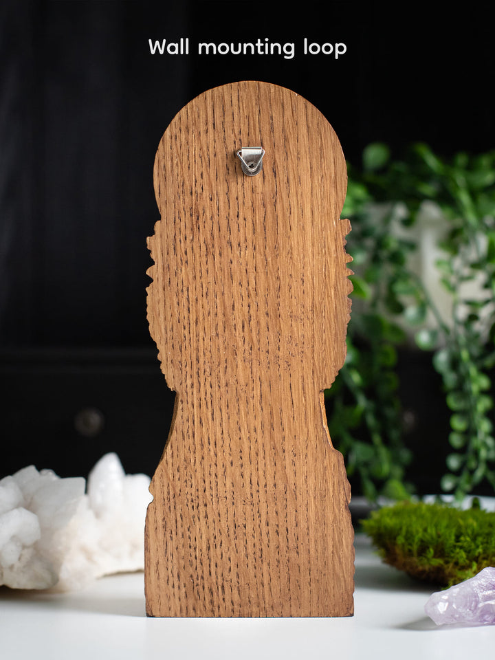 Gaia Wooden Figurine: Earth Goddess Connection