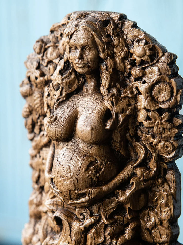 Gaia Oak Statue: Greek Goddess of Earth and Life