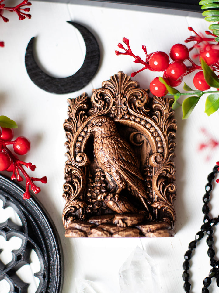 Hawk Totem Statue – Wooden Hawk Spirit Animal & Sky Guardian