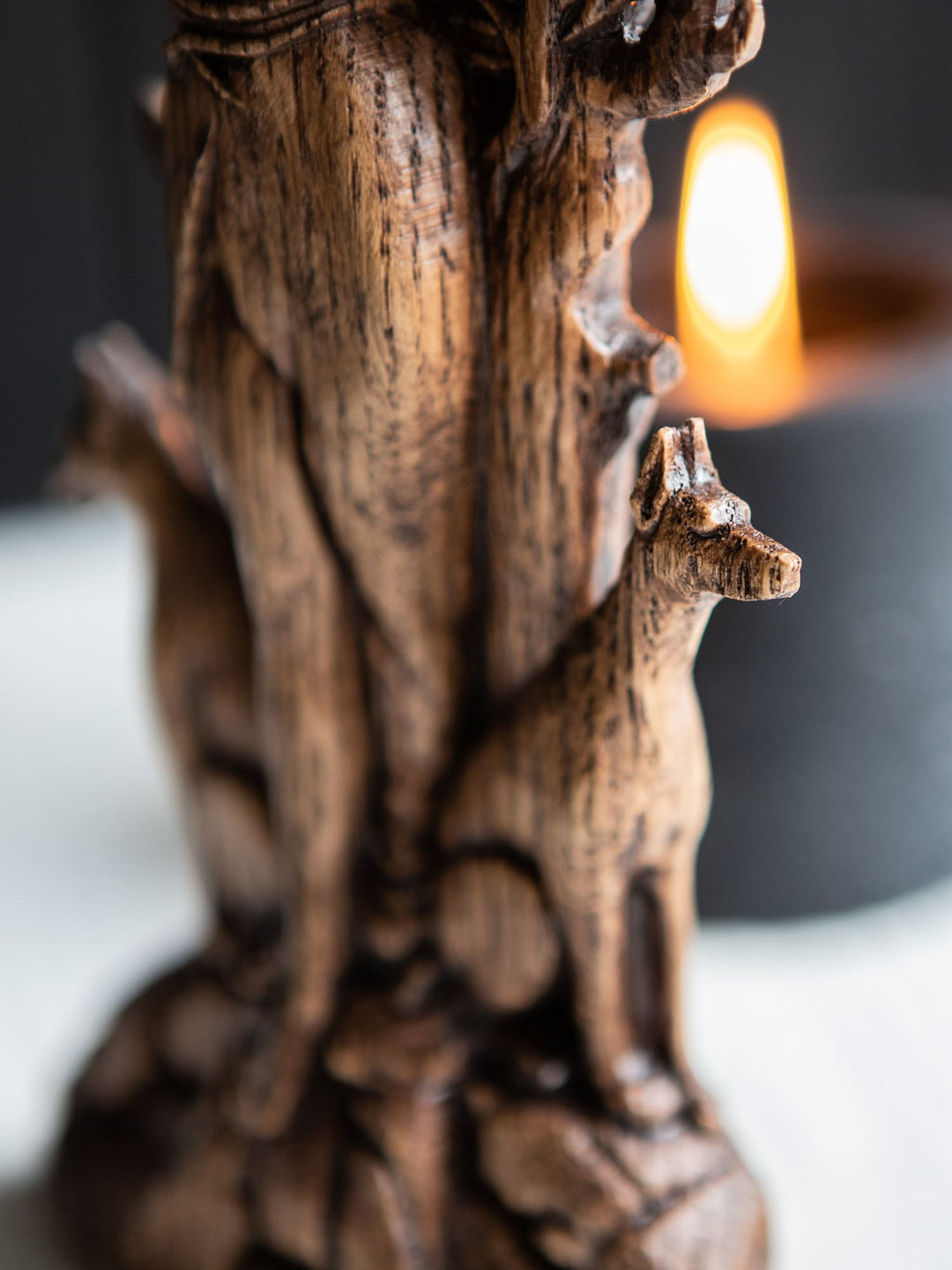 Greek Goddess Hecate Key Oak Statue | Blagowood
