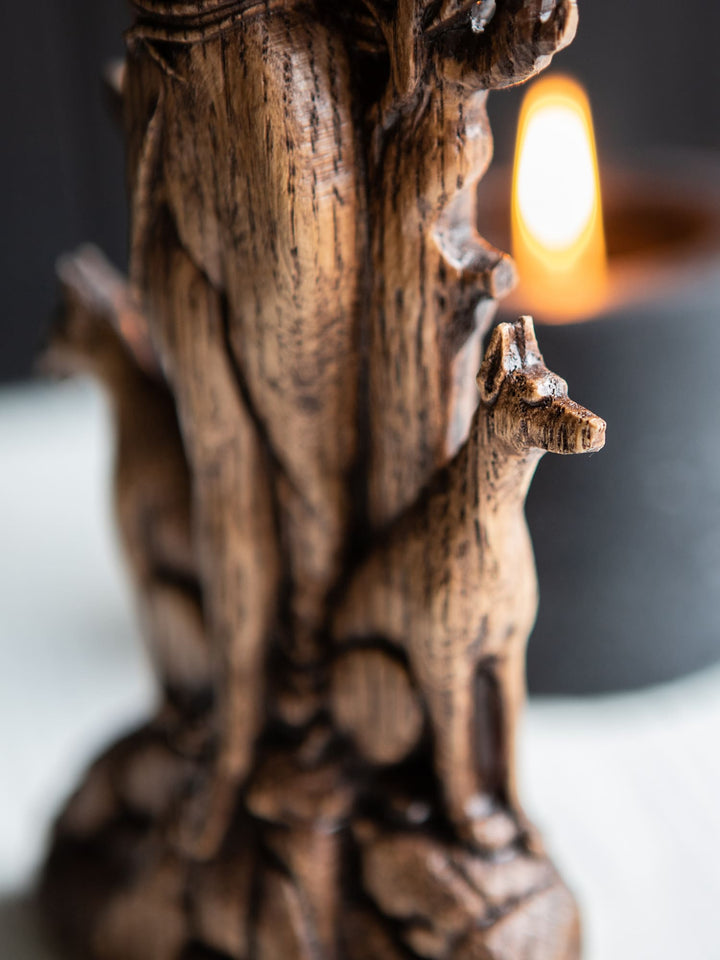 Greek Goddess Hecate Key Oak Statue | Blagowood