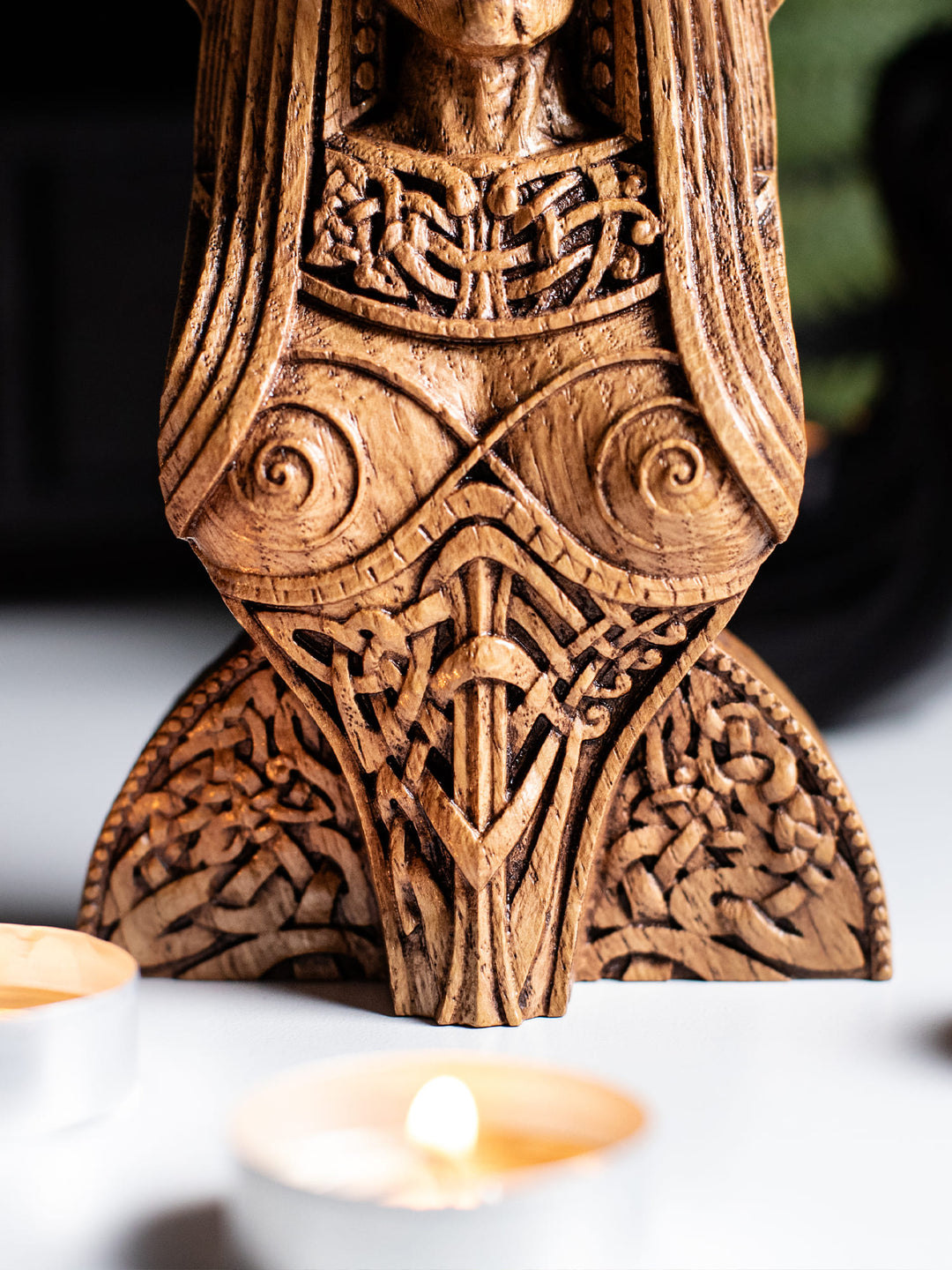 Hel Bust - Norse Goddess with Skull and Half-Decayed Face